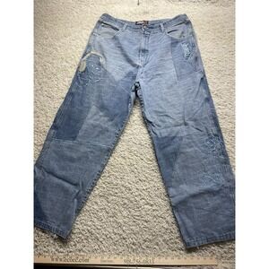 VTG Southpole Y2K Embroidered Fat Albert Baggy Jeans Men's 42x31.5 Great Cond
